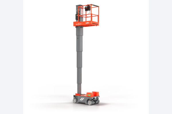 mastarbeitsbühnen skyjack sj 20 e von der seite